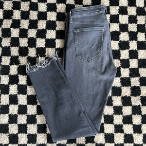 AG Grey Pima Cigarette Skinny Jean